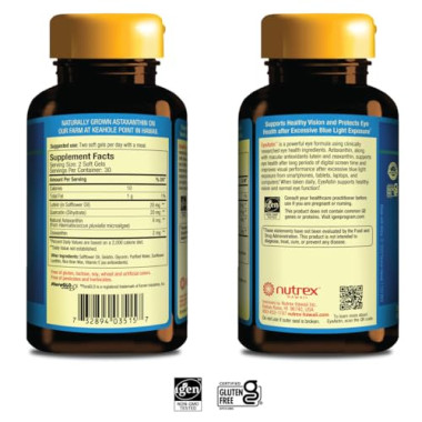 Nutrex Hawaii Hawaiian Astaxanthin EyeAstin - 6mg - B0032VNDVC