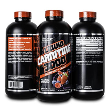 Nutrex Research Liquid Carnitine 3000 Berry Blast - B00YDLQ54C