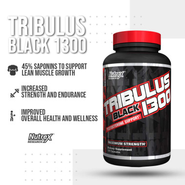Nutrex Research Tribulus Black 1300 Testosterone Support - B07HFDK5VB
