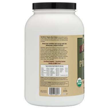 NutriBiotic Raw Organic Rice Protein Plain - B0033T8CZK