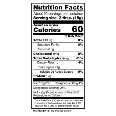 NutriBiotic Raw Organic Rice Protein Plain - B0033T8CZK