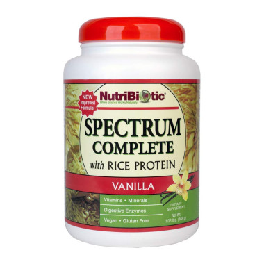 NutriBiotic Spectrum Complete with Rice Protein Vanilla - B00028PG4U