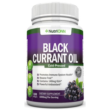 NutriONN Black Currant Oil Promotes Immune System Health - B01FXEM0BY