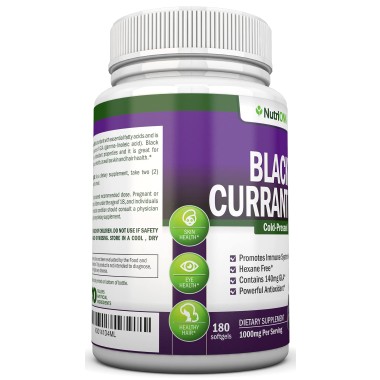 NutriONN Black Currant Oil Promotes Immune System Health - B01FXEM0BY