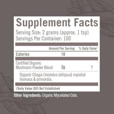 Organic Mushroom Nutrition Chaga Sacred Antioxidants Anti-Aging - B01K4JBQ6S