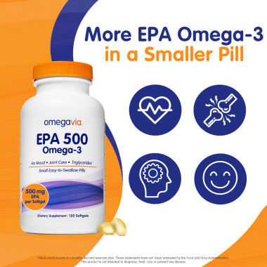 OmegaVia EPA Omega-3 Fish Oil - B00D37S0HC