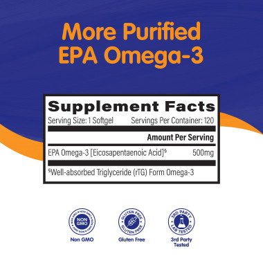 OmegaVia EPA Omega-3 Fish Oil - B00D37S0HC