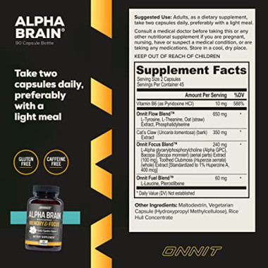Onnit Alpha Brain Memory & Focus - B07WP7Q5BF