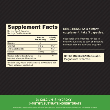 Optimum Nutrition HMB 1000 Caps - B000GIPJ16