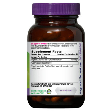 Oregon's Wild Harvest Organic Artichoke Herbal Supplement - B00DRJXZFI