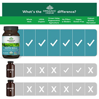 Organic India Gotu Kola Brain & Nervous System Support - B003PG6OMO