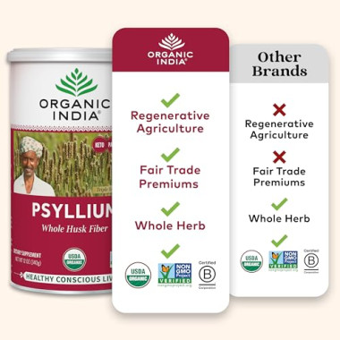 Organic India Psyllium Organic Whole Husk Fiber - B0016AXN7A