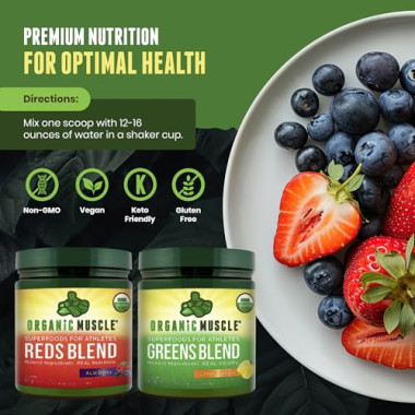 Organic Muscle Certified Organic Superfood Greens - B07MTM5T7P