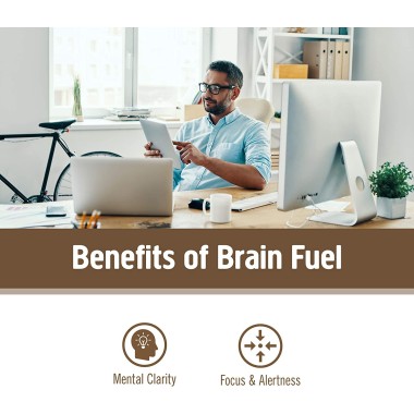 Organic Mushroom Nutrition Brain Fuel Powered by Lion's Mane + Folate - B07L3LR8M6