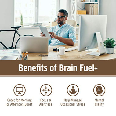 Organic Mushroom Nutrition Brain Fuel+ Powered by Lion's Mane + MCT - B07L3LLK52