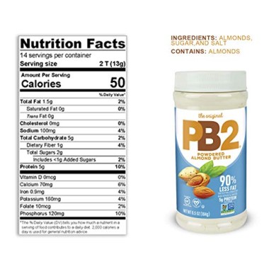 PB2 Foods Powdered Almond Butter Low-Fat Vegan - B07N1PYY49
