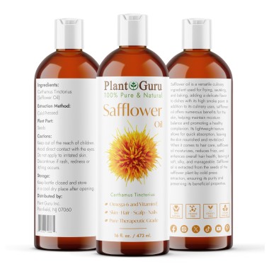 Plant Guru Safflower Oil 100% Pure Natural - B075SM1V36