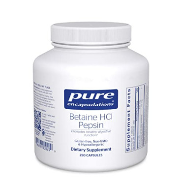 Pure Encapsulations Betaine HCl Pepsin - B0016XH512