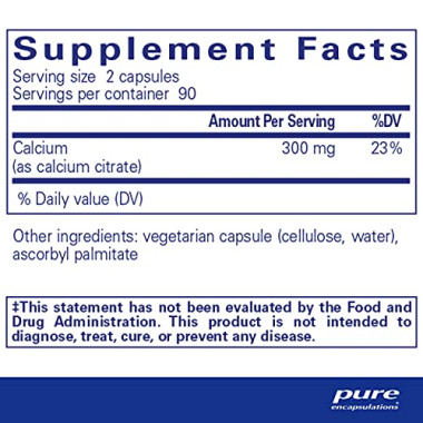 Pure Encapsulations Calcium Citrate - B00172XUWU