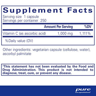 Pure Encapsulations Hypoallergenic Vitamin C - B0017Q55CY