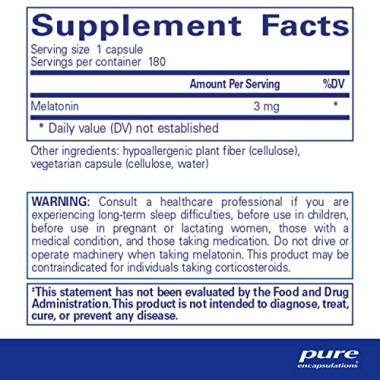 Pure Encapsulations Melatonin - B00CFBE0XK