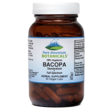 Pure Mountain Botanicals Bacopa 100% Vegetarian - B00S02A1UO