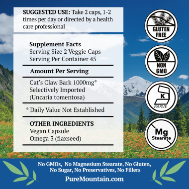Pure Mountain Botanicals Cat's Claw - B014PY1GU4