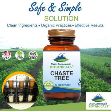Pure Mountain Botanicals Chaste Berry (Vitex) Organic - B014V3P27M