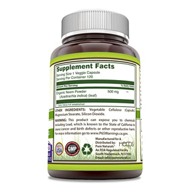 Pure Naturals Organic Neem Leaf - B07BKNTXTS