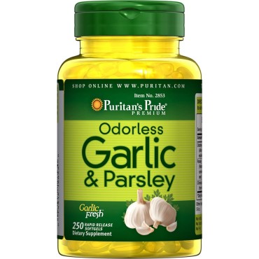 Puritans Pride Odorless Garlic & Parsley - B071GRT7YR