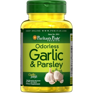 Puritans Pride Odorless Garlic & Parsley - B071GRT7YR