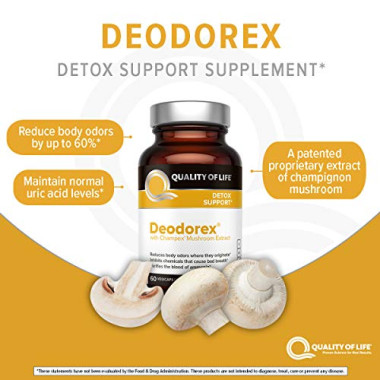 Quality of Life Labs Deodorex With Champex Mushroom Extract - B007BK03JK