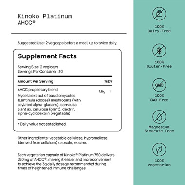 Quality of Life Labs Kinoko Platinum AHCC - B00HG0YZMG