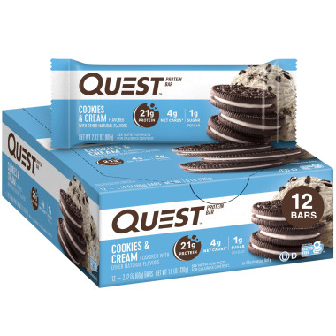 Quest Nutrition Protein Bar Cookies & Cream - B00I0DI0Z6