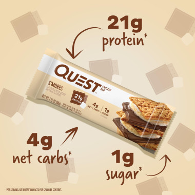 Quest Nutrition Protein Bar S'mores - B00RW2YJEW
