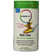 Rainbow Light Kid's One MultiStars Food-Based Multivitamin Fruit Punch - B00NMPNHSM