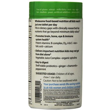 Rainbow Light Kid's One MultiStars Food-Based Multivitamin Fruit Punch - B00NMPNHSM