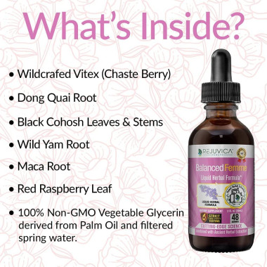 Rejuvica Health Balanced Femme Natural PMS and Menopause Support - B075H5W8VZ