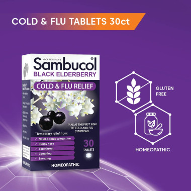 Sambucol Black Elderberry, Cold & Flu Relief - B001ES8GGC