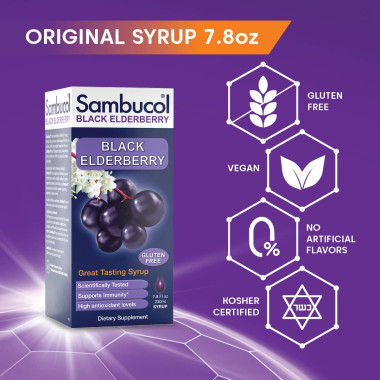 Sambucol Black Elderberry Syrup Original Formula - B001ESA36I