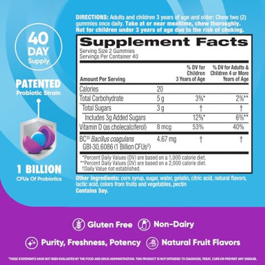 Schiff Digestive Advantage Probiotic Gummies - B00C1C21S4