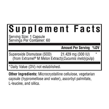 Seeking Health Superoxide Dismutase SOD 300 IU - B00GXOIO6E