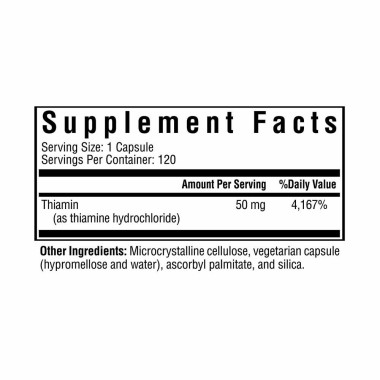 Seeking Health Vitamin B1 (Thiamin) Vegetarian Capsules - B00M0X6ISS