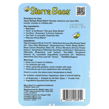 Sierra Bees Bumpy Road Salve - B00E8165A6