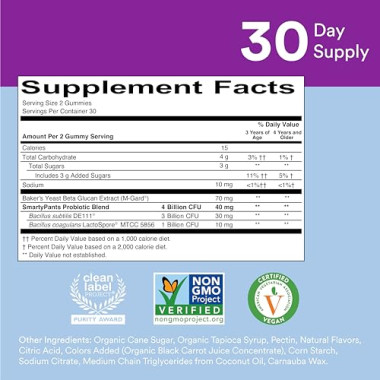 SmartyPants Kids Probiotic Complete - B01LB1O59I