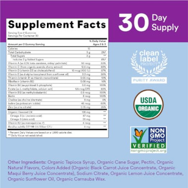 SmartyPants Organics Toddler Complete - B079YJF9TG