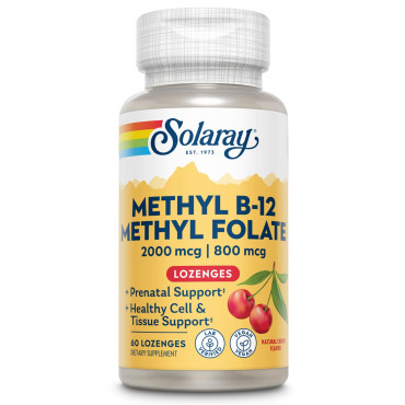 Solaray Methyl B-12 Methyl Folate Lozenges - B01LQENI20