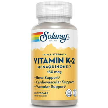 Solaray Triple Strength Vitamin K-2 Menaquinone-7 - B00THAQI0A