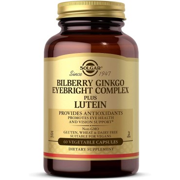 Solgar Bilberry Ginkgo Eyebright Complex Plus Lutein - B00014DS6I