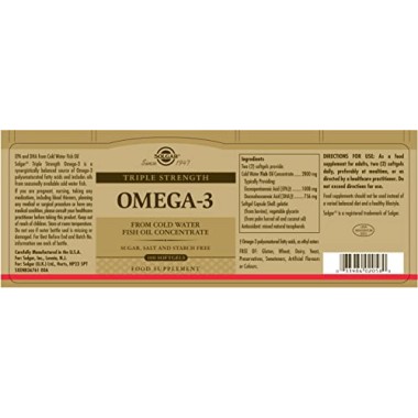 Solgar, Omega-3 EPA & DHA Triple Strength - B000NI6WHY